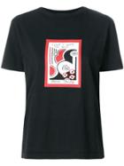 Alexa Chung Logo Print T-shirt - Black
