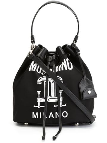 Moschino Small Interlocking C-clamp Bucket Tote