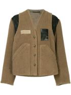 Muller Of Yoshiokubo Contrast Fitted Jacket - Brown