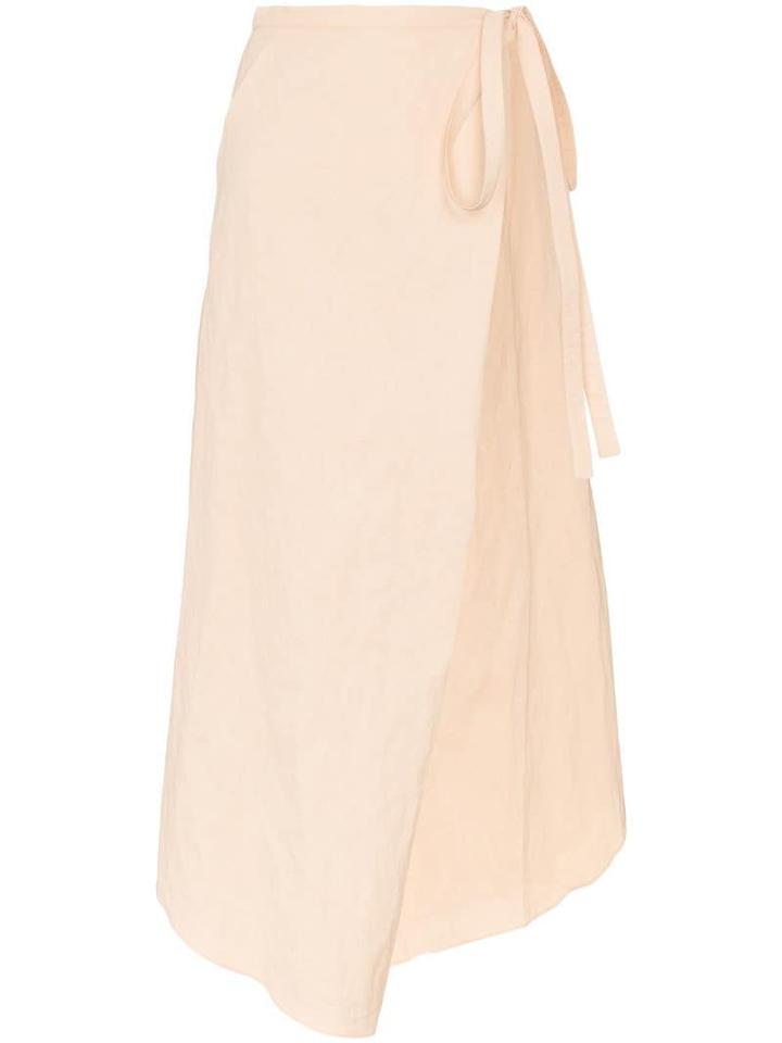 Y/project High-waisted Side Tie Wrap Skirt - Orange