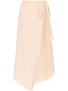 Y/project High-waisted Side Tie Wrap Skirt - Orange