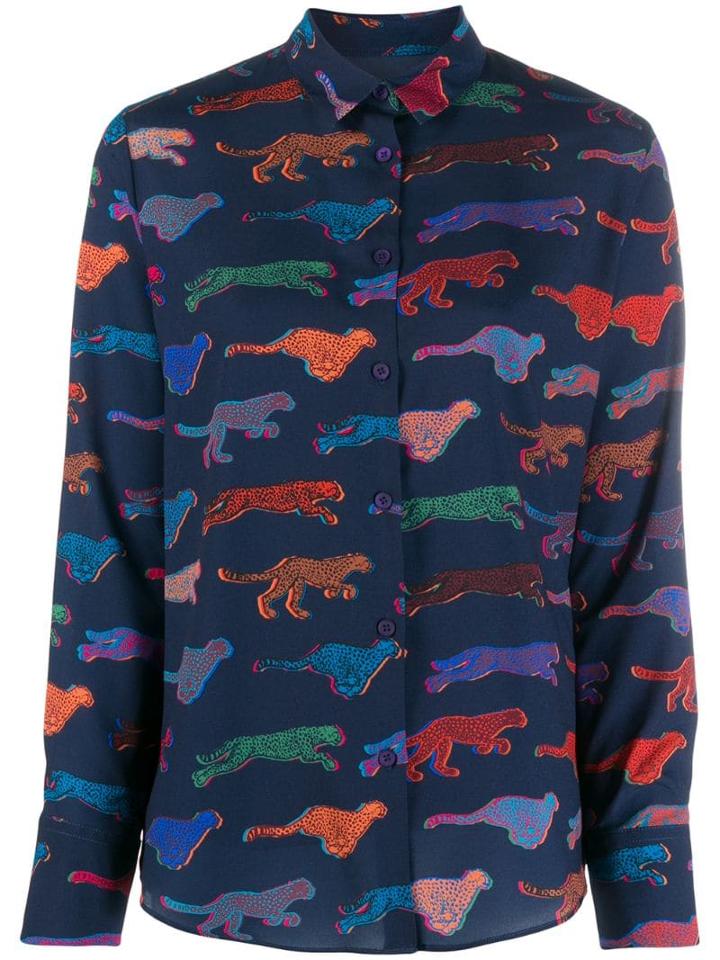 Ps Paul Smith Leopard Sprint Shirt - Blue