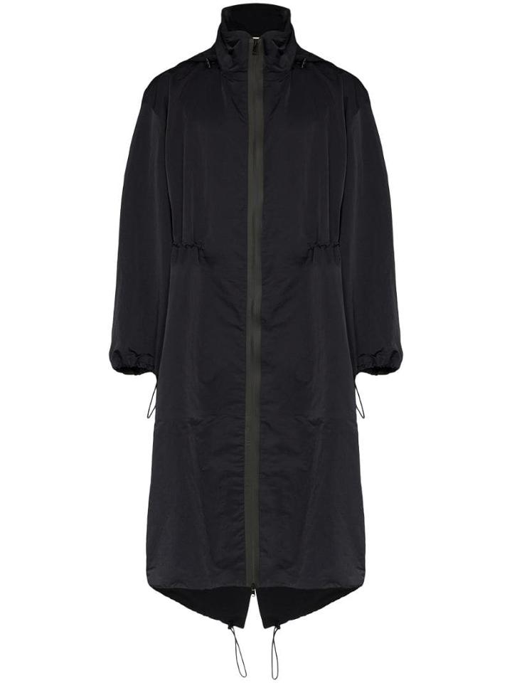Bottega Veneta Long Parka Coat - Black