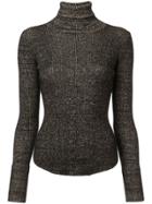 Ulla Johnson Speckled Turtleneck Sweater - Black
