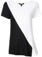 Derek Lam - Slit Detail T-shirt - Women - Viscose - 48, Black, Viscose
