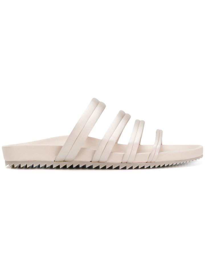 Pedro Garcia Metallic Open-toe Sandals - Nude & Neutrals