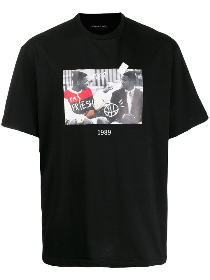 Throwback. Fresh Prince Print T-shirt - Black