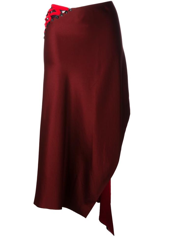 Dkny Laced Asymmetric Skirt