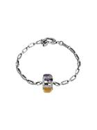 Gucci Bracelet With Square G In Silver