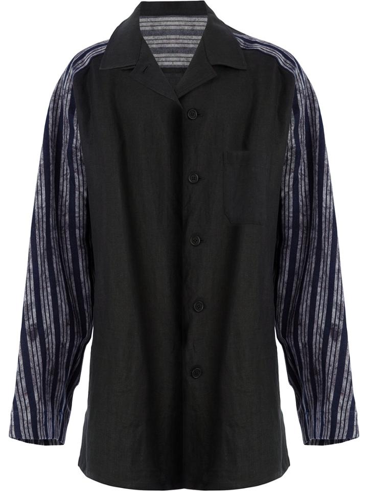 Yohji Yamamoto Panelled Jacket - Black