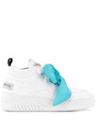 Emilio Pucci Scarf Embellished Sneakers - White