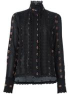 See By Chloé Embroidered Trim Floral Shirt