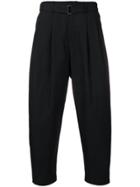 Attachment Belted Tapered Trousers - Black
