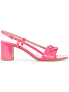 Valentino Valentino Garavani V-rivet Sandals - Pink & Purple