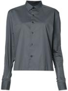 Sabine Luise Stitch Detail Shirt, Women's, Grey, Cotton
