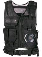 Philipp Plein Sleeveless Army Vest - Black