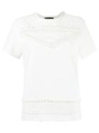 Talie Nk Lace Inserts Top, Women's, Size: P, White, Cotton