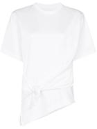 Marques'almeida Knot Detail Asymmetric T-shirt - White