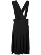 Comme Des Garçons Comme Des Garçons - Pleated Pinafore - Women - Wool - M, Black, Wool