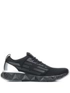 Ea7 Emporio Armani Slip-on Ridged Sneakers - Black