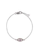 Ileana Makri Small Eye Chain Bracelet, Metallic