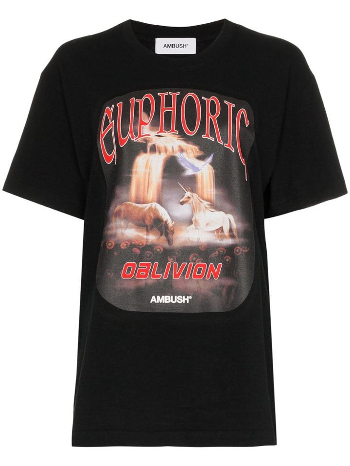 Ambush Ambush Tee Cn Ss W Print - Black