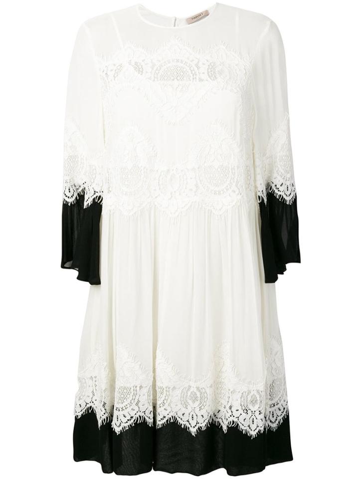 Twin-set Lace Dress - Neutrals