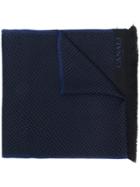 Canali Dotted Scarf - Blue