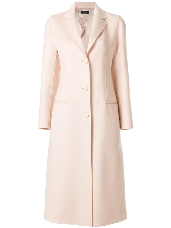 Joseph Single Breasted Coat - Nude & Neutrals