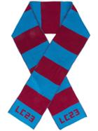 Lc23 Logo Intarsia Striped Scarf, Men's, Merino