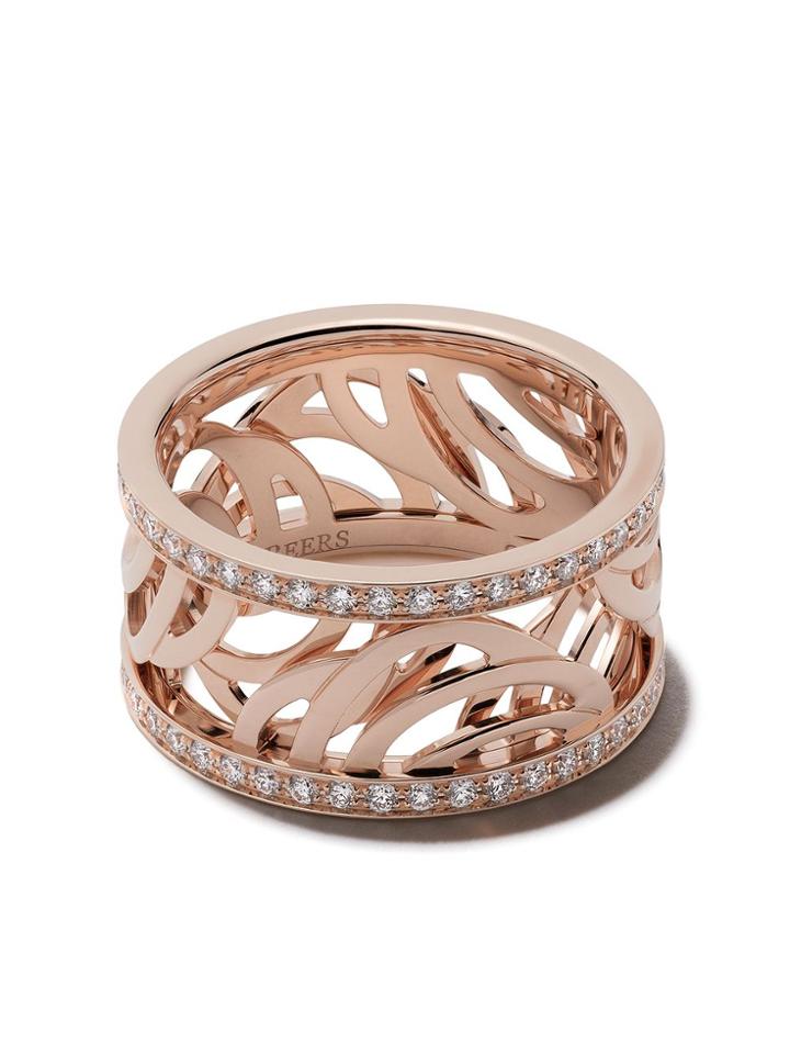De Beers 18kt Rose Gold Aria Diamond Band - 18 Kt Rose Gold