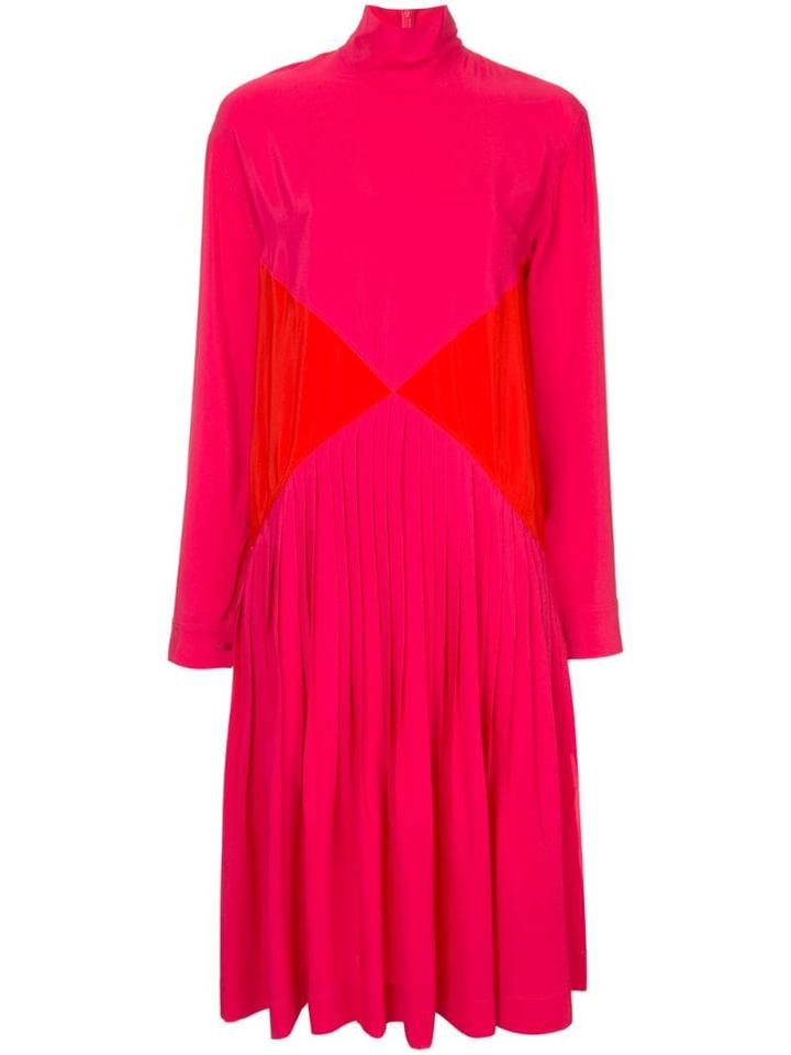 Cédric Charlier Turtle Neck Mid-length Dress - Pink