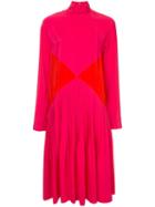 Cédric Charlier Turtle Neck Mid-length Dress - Pink