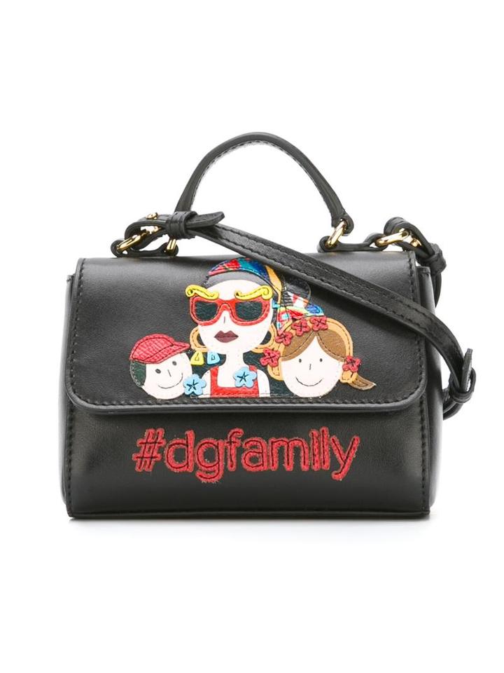 Dolce & Gabbana Kids 'dg Family' Shoulder Bag, Girl's, Black