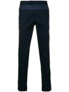 Les Hommes Urban Panelled Straight-leg Trousers - Blue