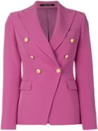 Tagliatore Double Breasted Jacket - Pink & Purple