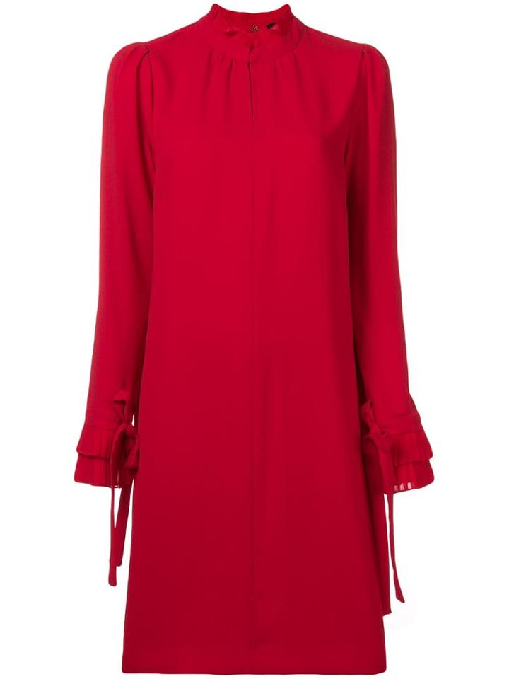 Steffen Schraut Ruffle-trimmed Shift Dress - Red