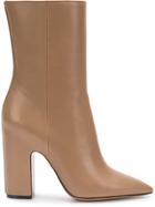 Maison Margiela Pointed Toe Ankle Boots - Nude & Neutrals