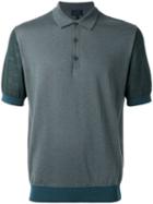 Lanvin Knitted Polo Shirt, Men's, Size: Large, Green, Cotton/wool