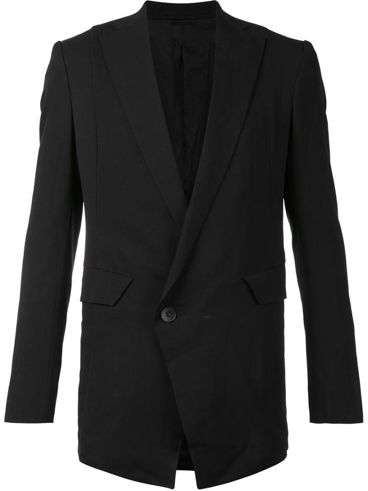 Julius - Side Vent Blazer - Men - Rayon/wool - 3, Black, Rayon/wool