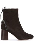 See By Chloé Zipped Ankle Boots - Grey