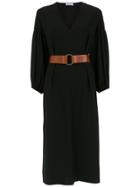 Nk Belted Midi Dress - Black