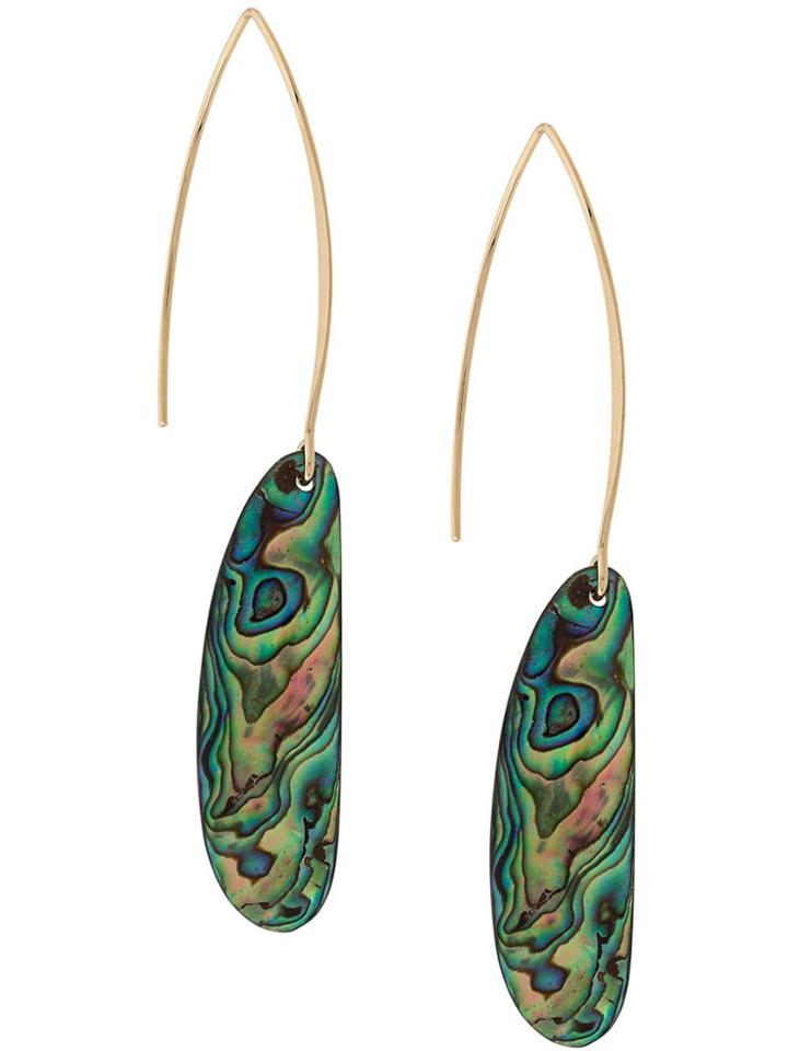 Isabel Marant Long Drape Earrings - Green
