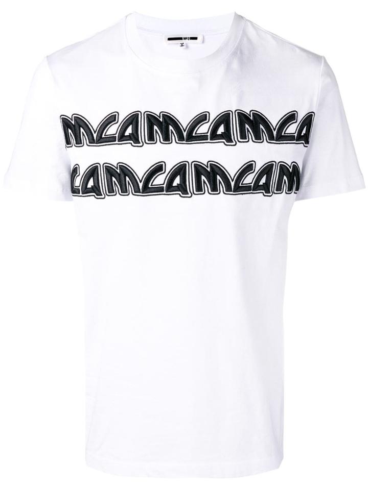 Mcq Alexander Mcqueen Embroidered Logo T-shirt - White
