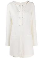 Courrèges Tailored Mini Dress - White