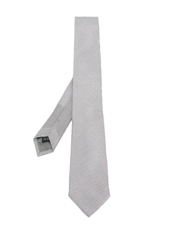Dell'oglio Woven Tie - Grey