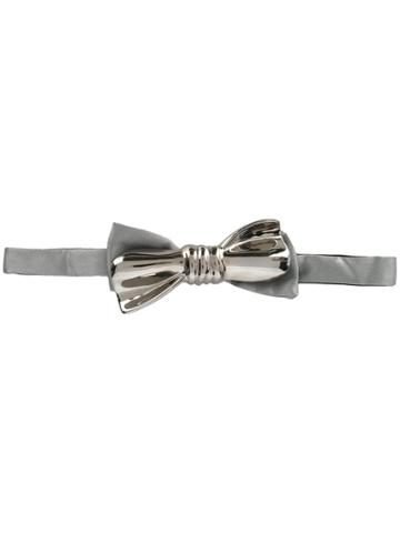 Cor Sine Labe Doli Metal Bow Tie - Grey