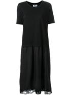 Muveil Lace Trim T-shirt Dress