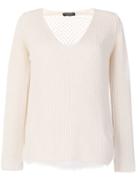 Twin-set V-neck Jumper - Nude & Neutrals