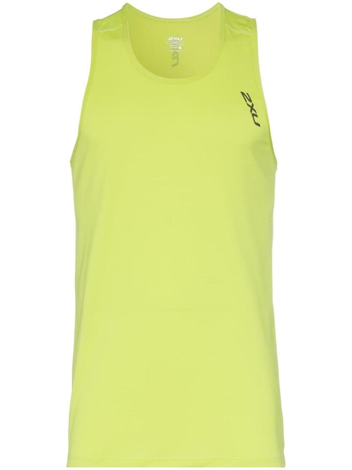 2xu Sleeveless Logo Print Tank Top - Green